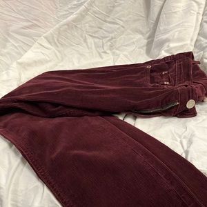 Rag & Bone / Jean burgundy skinny corduroy pants